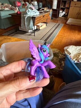 Vintage My Little Pony Purple Winged Pony with Blue-Purple Mane